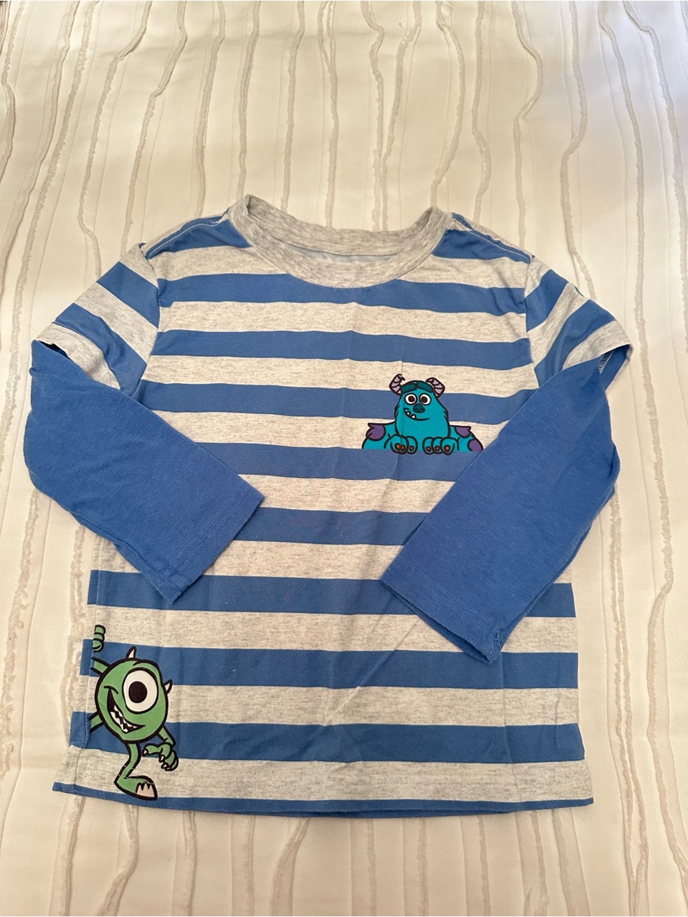 Monsters Inc stripped long sleeve shirt